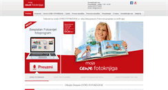 Desktop Screenshot of cewe-fotoknjiga.hr